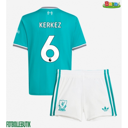 Liverpool Milos Kerkez #6 Tredjeställ Barn 2025-26 Kortärmad (+ Korta byxor)